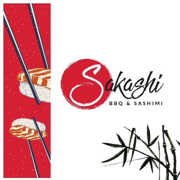 Logo nhà hàng Sakashi do TEMPE thiết kế